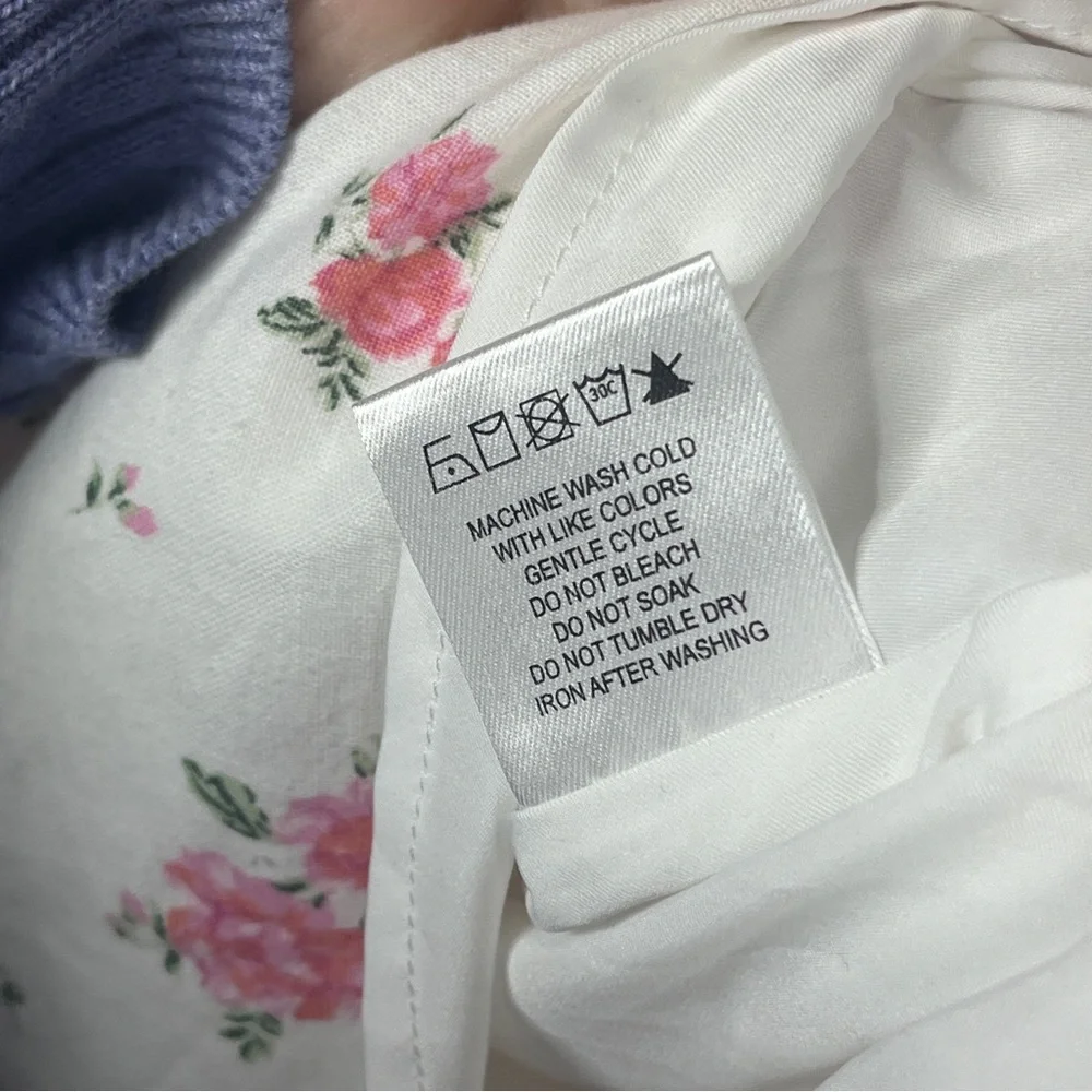 Altar'd State Mini Dress Floral Accents Coquette Cottage Core Smocked Smocked - Picture 7 of 11